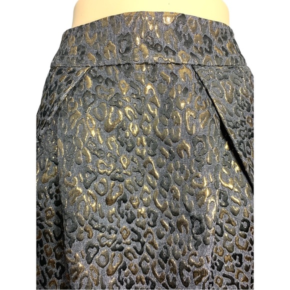 Gorgeous Michael KORS Gold and Black Luxury Skirt Size 6 - Picture 12 of 15